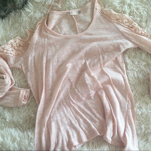 Pink Cold Shoulder Altar’D State Top! - Picture 2 of 5